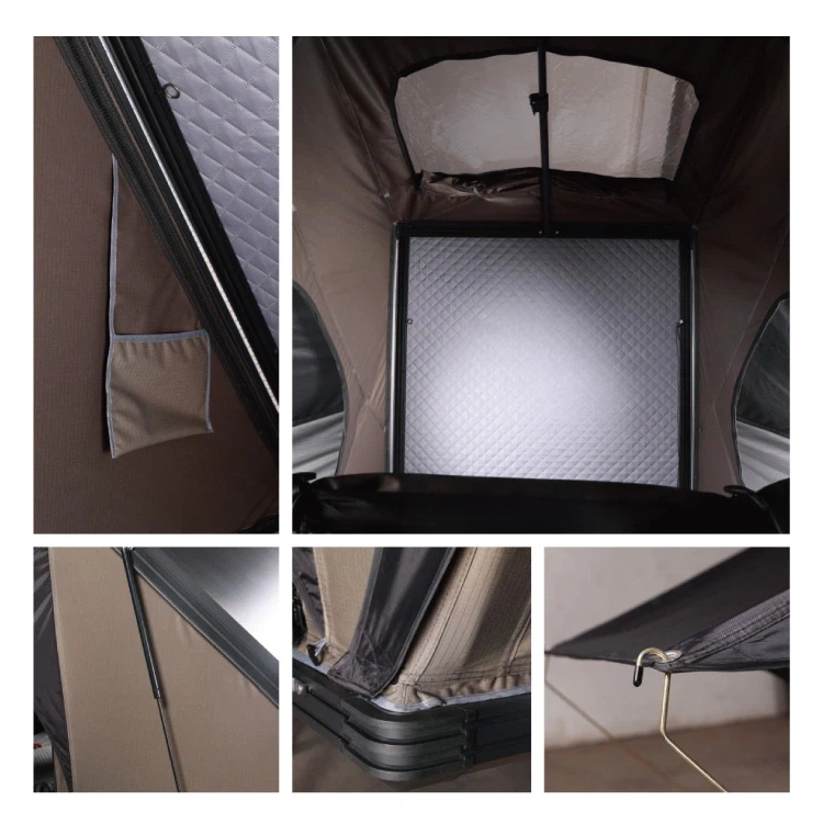 Expandable Aluminum Hard Shell Truck Rooftop Tent 5
